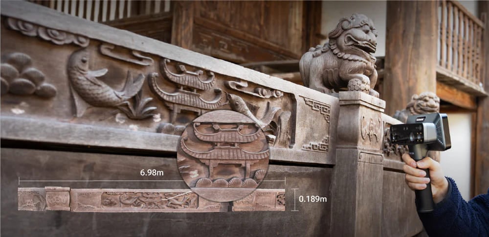 Scannen schwieriger Oberflächen